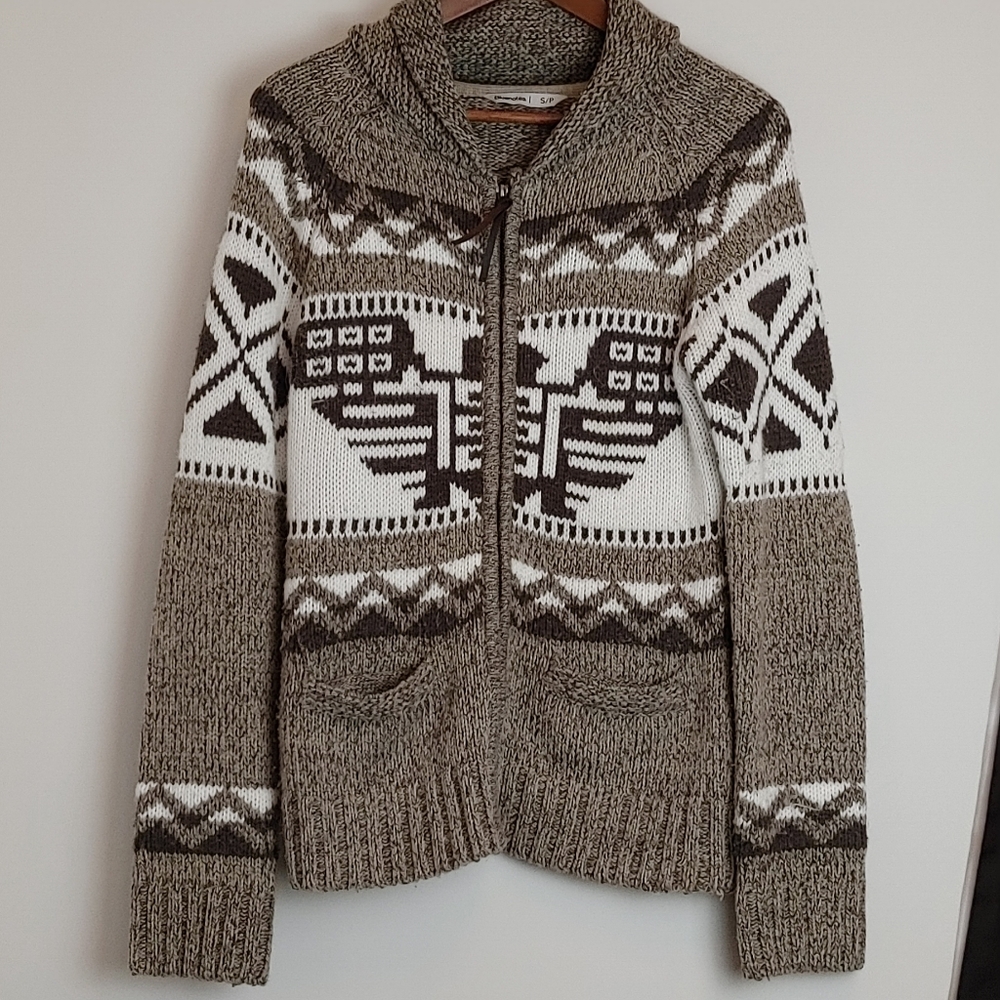 Bluenotes Sweater Womens Sz Sm Zipup.  Wool blend